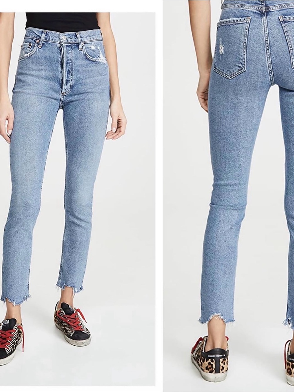 AGOLDE Nico High-Rise Straight Crop Jeans - Women
